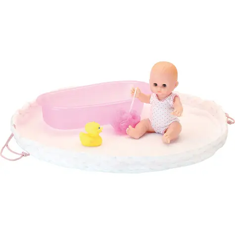 Petitcollin Koupací panenka 28 cm s koupací výbavičkou Petit Câlin / od 3 let