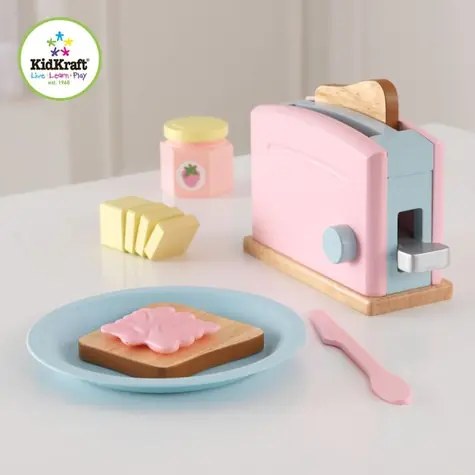Kidkraft Espresso Toaster Set pastel / od 3 let