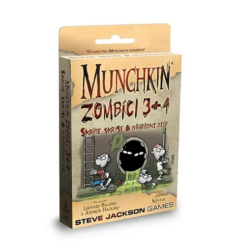 ADC Blackfire Munchkin Zombíci 3+4 / Délka hry: 60 - 90 minut / Počet hráčů: 3 - 6 / od 10 let