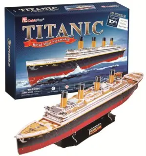 CubicFun 3D puzzle Titanic / 113 dílů / 80 x 11 x 20 cm / od 8 let