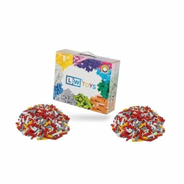 L-W Toys Hasičský set (lehký + těžký) / LEGO- kompatibilní / 2000 dílků 