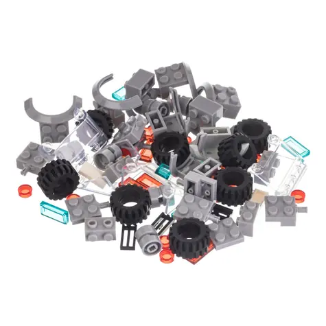 L-W Toys Kreativní set pro stavbu aut / LEGO- kompatibilní / 80 dílků 
