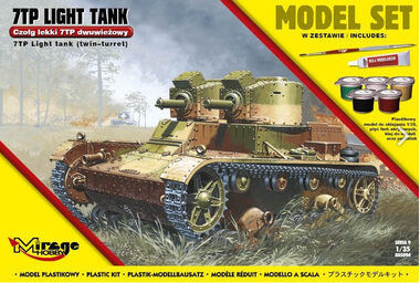 Mirage Hobby 835094 7TP polský lehký tank (dvouvěžový) / Plastikový model / 1:35