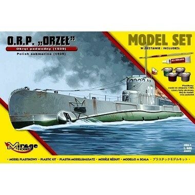 Mirage Hobby 400407 ORP Eagle - Polská ponorka / Plastikový model / 1:400