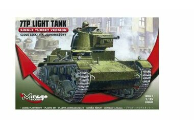 Mirage Hobby 355001 7TP LIGHT TANK (jedna věž) / Plastikový model / 1:35