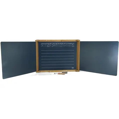 Jeujura Dřevěná trojkřídlá multifunkční tabule 156x43 cm s příslušenstvím / od 3 let