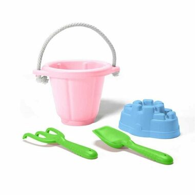 Green Toys Růžový set na písek / od 18 měsíců