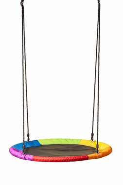 Woody Houpací kruh (průměr 100cm) - duhová / Nosnost: 100 kg / od 3 let