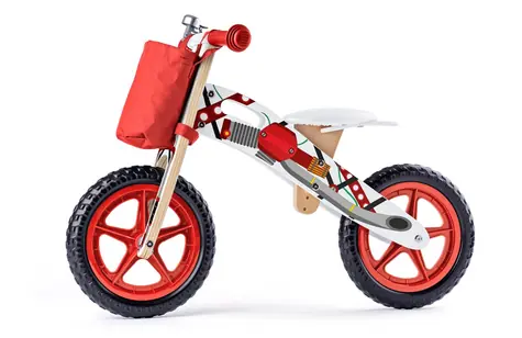Woody Odrážedlo motorka červená / od 3 let