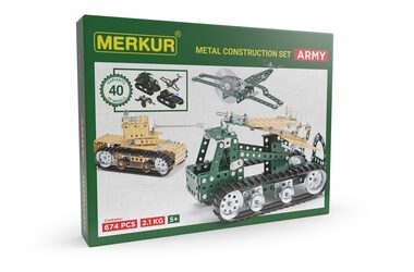 Merkur Army Set / 674 dílů / 40 modelů / od 5 let