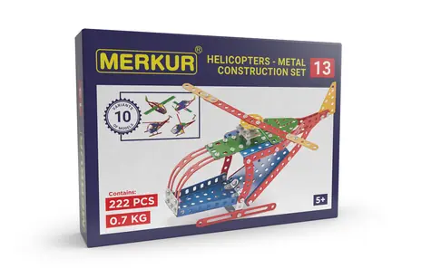 Merkur 013 Vrtulník / 222 dílů / 10 modelů / od 6 let