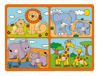 Woody Puzzle pro nejmenší s úchyty - pro nejmenší s úchyty / od 2 let