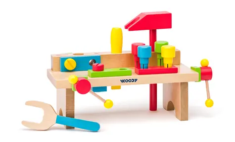 Woody Pracovní ponk jednoduchý - nový design / od 3 let