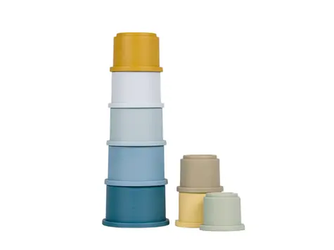 Little Dutch Stohovací kelímky Blue / od 0 měsíců