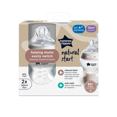 Tommee Tippee Kojenecká láhev C2N 260ml 2ks / od 0 měsíců