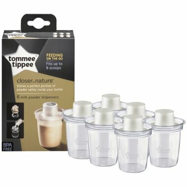 Tommee Tippee Dávkovač na sušené mléko C2N  6ks / od 0 měsíců