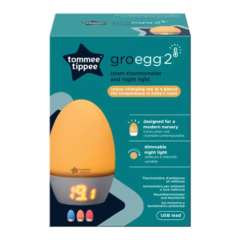 Tommee Tippee Teploměr a noční světlo Gro Egg2 / od 0 měsíců