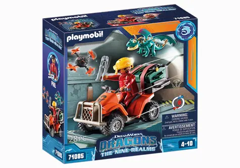 Playmobil® Dragons 71085 The Nine Realms - Icaris Quad & Phil / Počet dílků: 28 / od 4 let