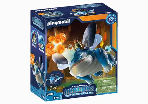 Playmobil® Dragons 71082 The Nine Realms - Plowhorn & D'Angelo / Počet dílků: 17 / od 4 let