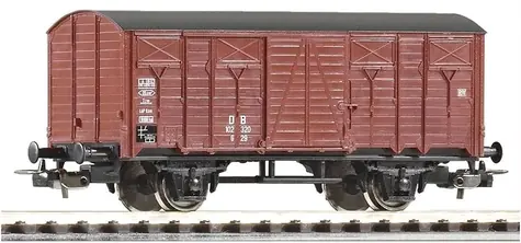 Piko 57709 Krytý vagón G29 DB III / Měřítko:H0 (1:87) / Délka: 105mm / Rádius: 358 mm / 14 let 