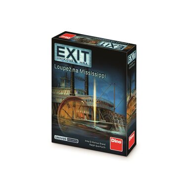 DINO Úniková hra: Loupež na Mississippi - Párty hra / Délka hry: 90 minut / Počet hráčů: 1-4 / od 12 let