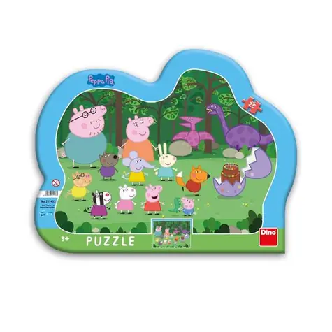 DINO PEPPA PIG 25 kontura Puzzle / 25 dílků / od 3 let 