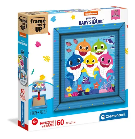 Clementoni PUZZLE Frame me up - Baby Shark / 60 dílků / od 6 let