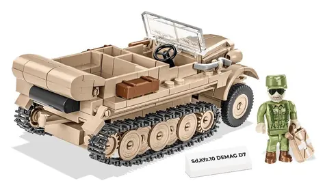 COBI 2273 Německé polopásové vozidlo Sd.Kfz 10 Demag D7 / 1:35 / 283 kostek / od 7 let