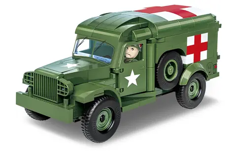 COBI 2257 Americká polní ambulance 1942 WC 54 / 1:35 / 293 kostek / od 7 let 