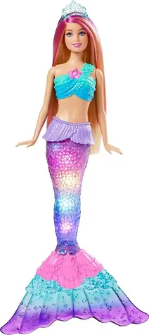 Mattel HDJ36 Barbie Dreamtopia - Blikající mořská panna blondýnka / od 3 let 