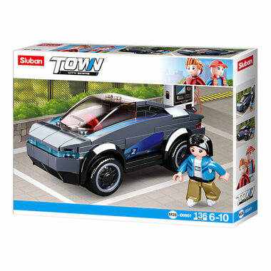 Sluban Town M38-B0901 Elektromobil / LEGO - kompatibilní / Počet figurek|dílků: 1|136 / od 6 let