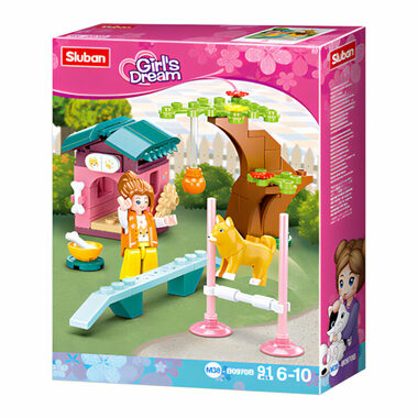 Sluban Girls Dream M38-B0970B Cvičiště pro pejsky / LEGO - kompatibilní / Počet figurek|dílků: 1|91 / od 6 let