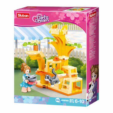 Sluban Girls Dream M38-B0970D Cvičiště pro kočičky / LEGO - kompatibilní / Počet figurek|dílků: 1|81 / od 6 let