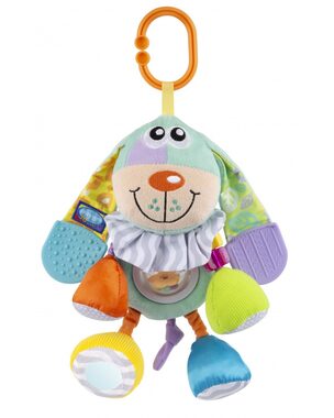Playgro - Závěsný pejsek s kousátky pastelový / od 3 měsíců