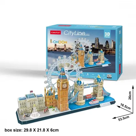 CubicFun Puzzle 3D Londýn / 107 dílů / od 12 let
