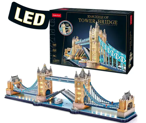 CubicFun Puzzle 3D National Geographic: Tower Bridge / 120 dílů / 30.1 x 22.2 x 6.1 cm