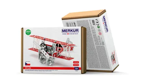 Merkur 051 dvouplošník / 148 dílů / od 3 let 