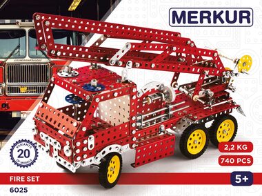 Merkur Fire set / 740 dílů / 20 modelů / od 3 let 