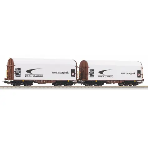 Piko 58258 Sada 2 krytých vagónů Shimmns ZSSK VI / Měřítko:H0(1:87) / Délka: 417 mm / Rádius: 358 mm / od 14 let 