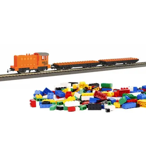 Piko 57143 Startovací sada Stavebnicový vlak s dieselovou lokomotivou / Měřítko: H0 (1:87) / Délka:382 mm / od 8 let 