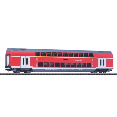 Piko 58804 Osobní dvoupodlažní vagón 1./2. tř. DB Regio VI / Měřítko:H0 (1:87) / Délka: 268 mm / Rádius: 358 mm
