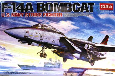 ACADEMY U.S. Navy Fighter F-14A Tomcat  / Plastikový model / 1:48 / od 14 let