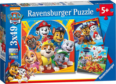 Ravensburger Tlapková patrola - 3 x 49 dílků / od 5 let