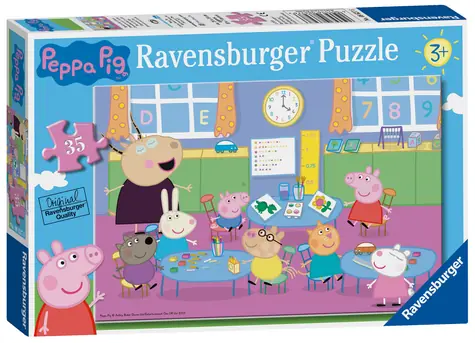 Ravensburger Prasátko Peppa: Třída - 35 dílků / od 4 let
