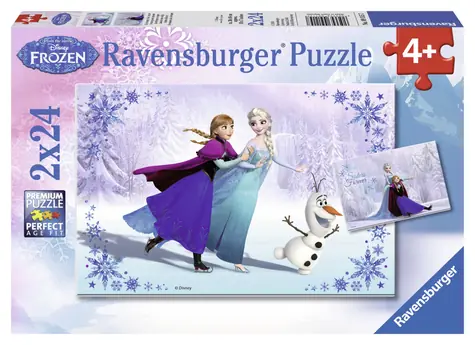 Ravensburger Ledové Království: Sestry navždy / 2 x 24 dílků / od 4 let