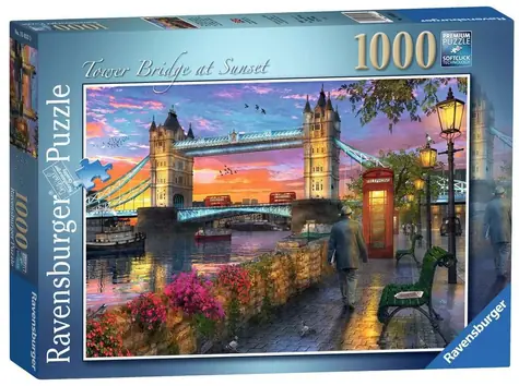 Ravensburger Západ slunce u Tower Bridge / 1000 dílků / od 12 let