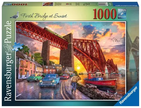 Ravensburger Forth Bridge při západu slunce / 1000 dílků / od 12 let