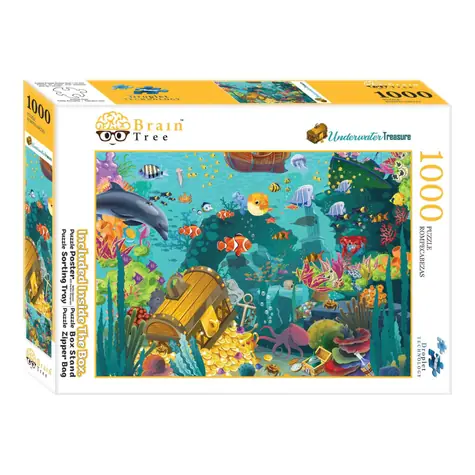 Brain Tree Puzzle Poklad pod hladinou / 1000 dílků / od 14 let
