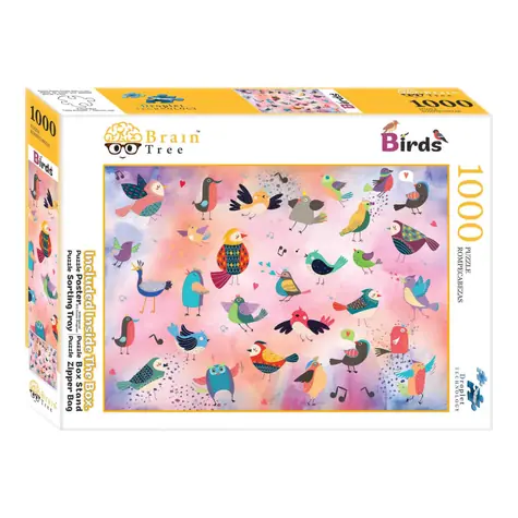 Brain Tree Puzzle Pohádkoví ptáci - 1000 dílků / od 14 let