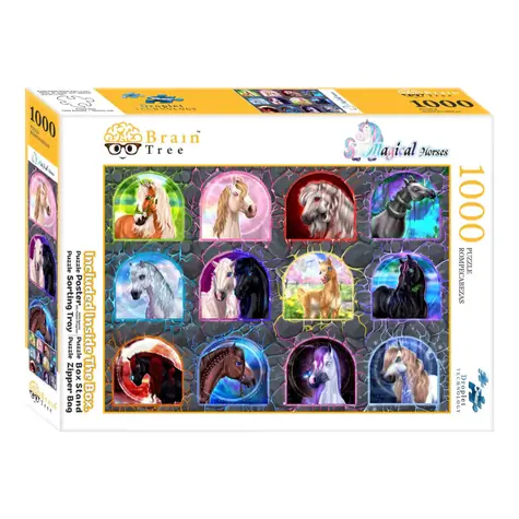 Brain Tree Puzzle Kouzelní koně / 1000 dílků / od 14 let